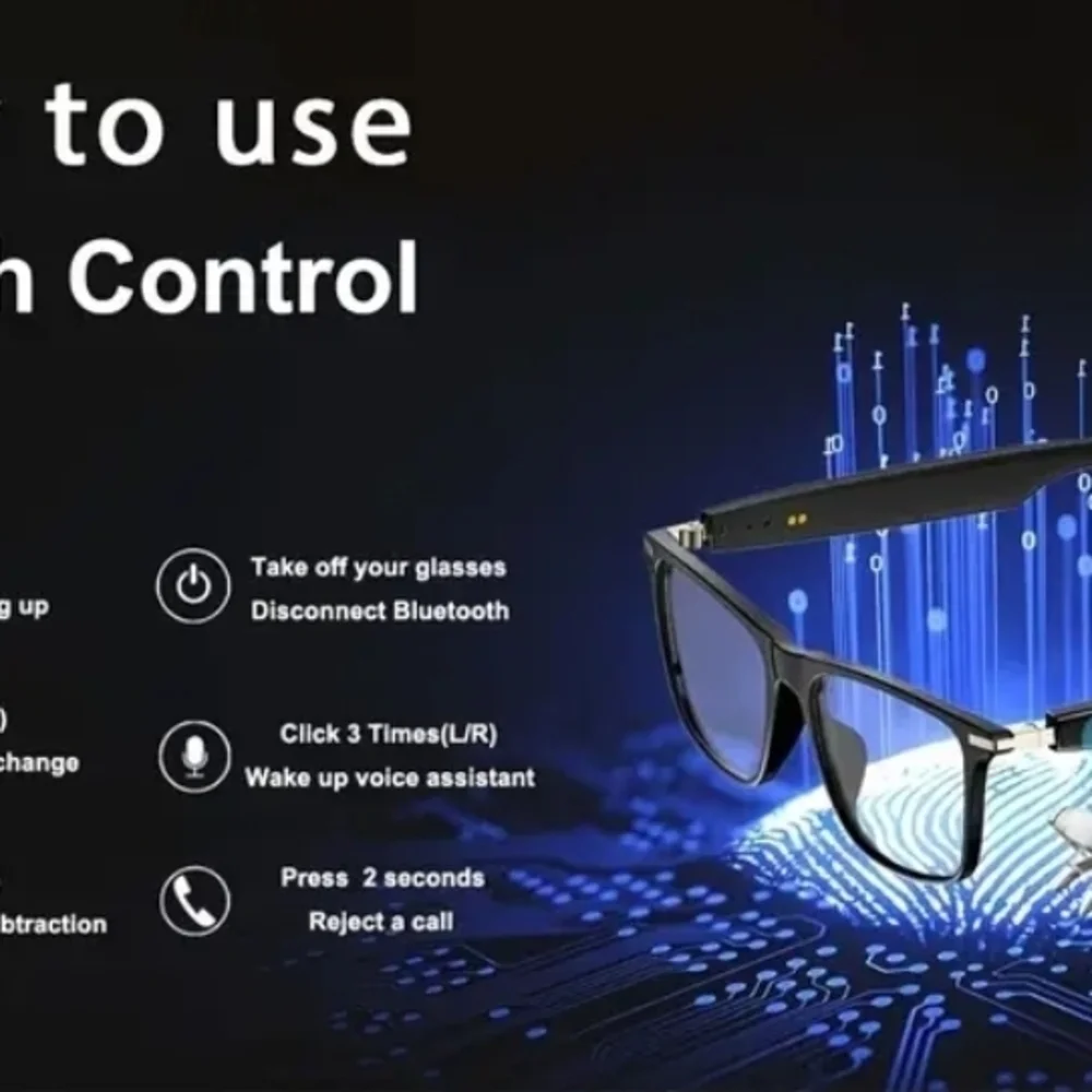 AI Translation Smart Glasses - Black